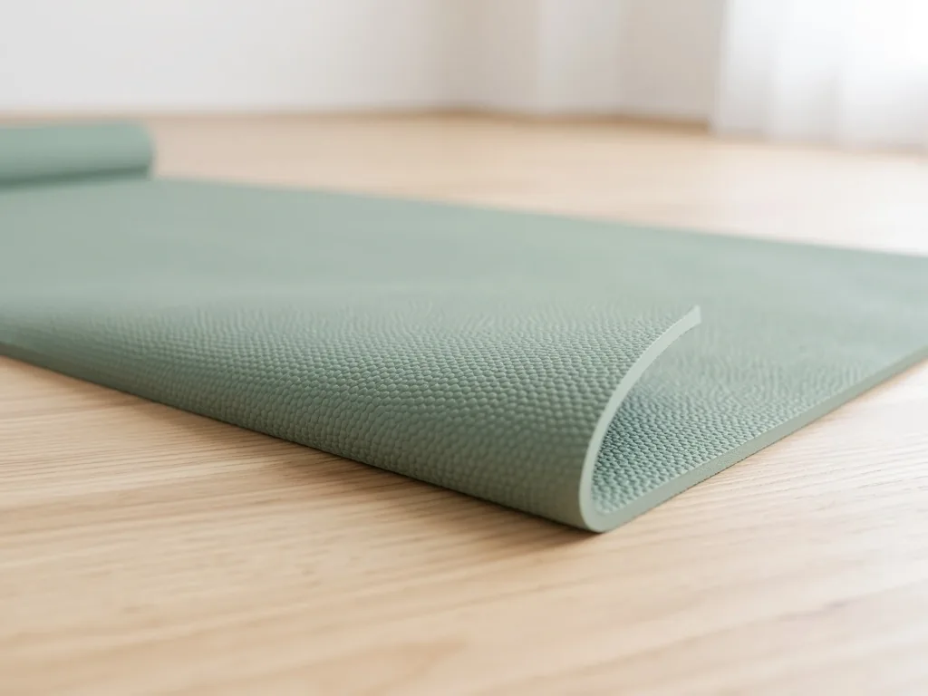 Premium yoga mat with textured grip surface